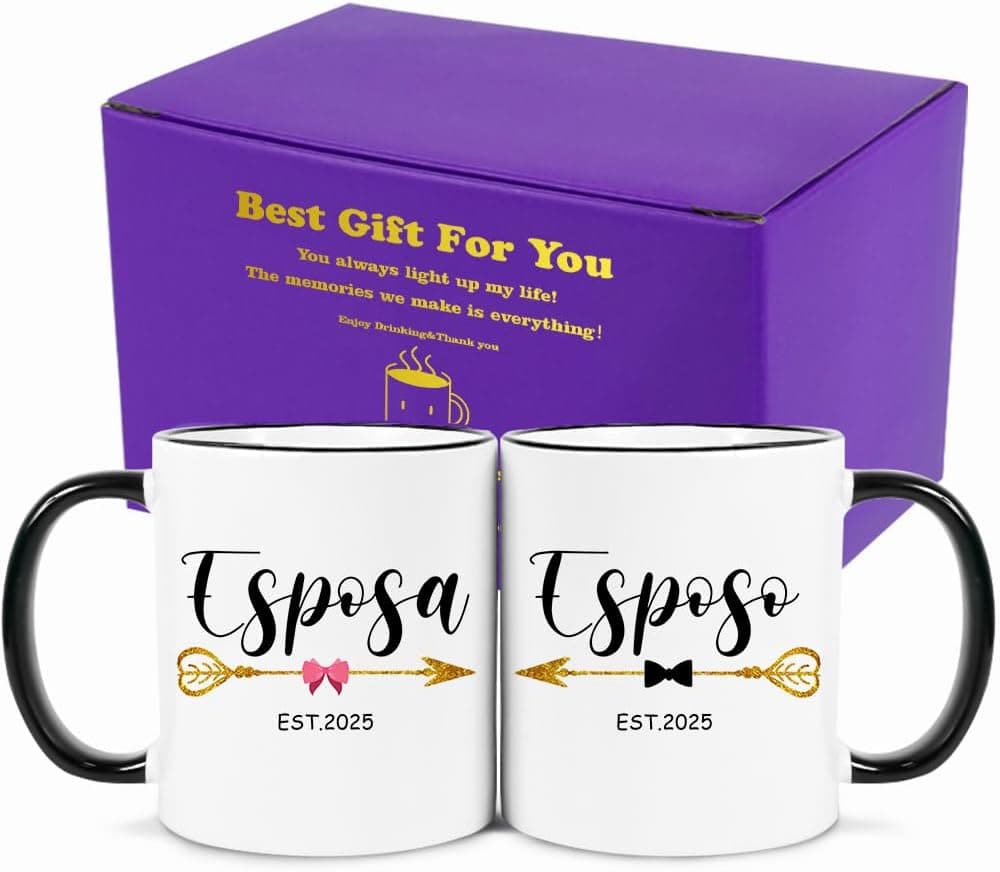 Set de tazas para pareja (Amazon)