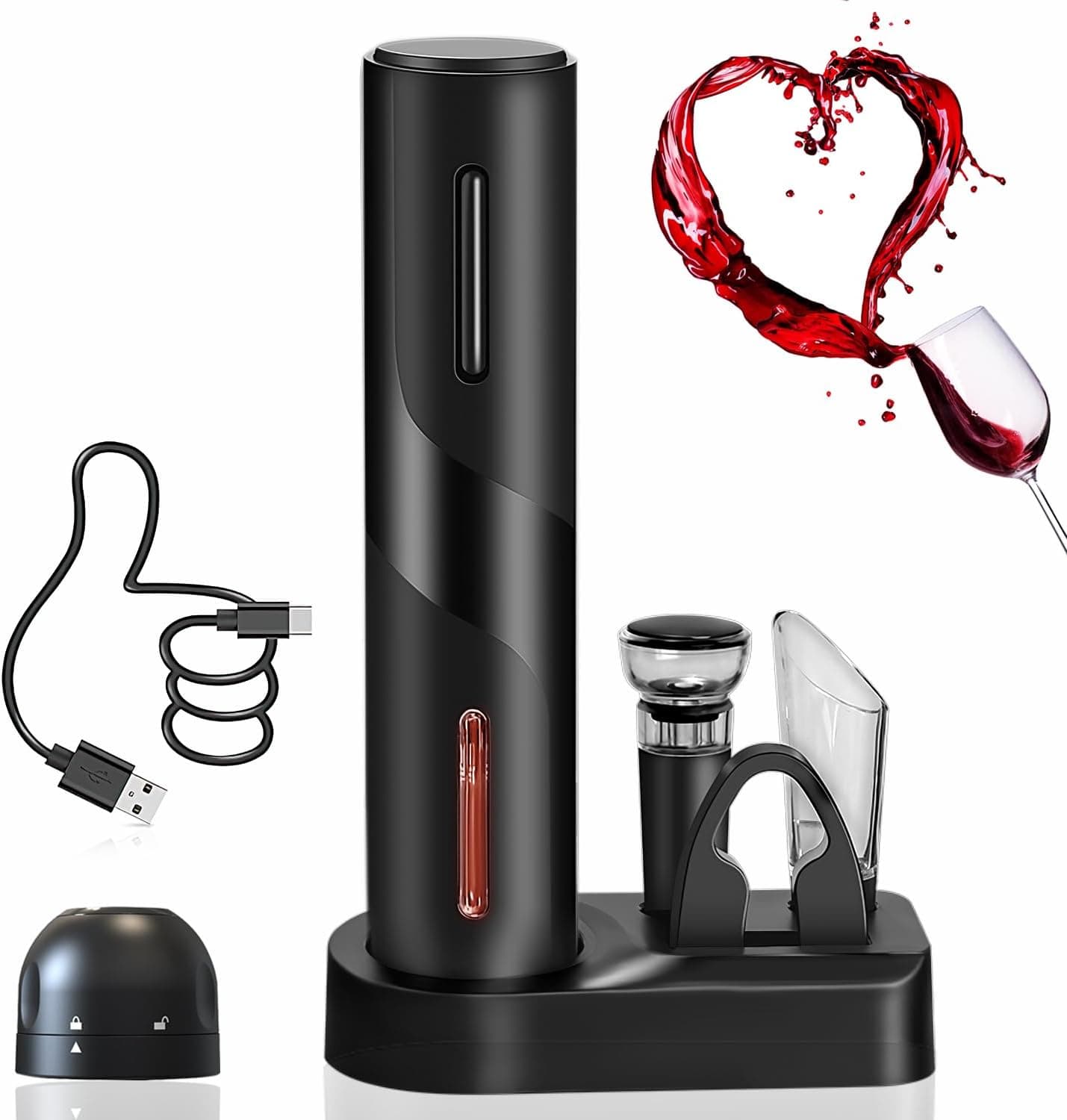 Kit de accesorios para vino (Amazon)