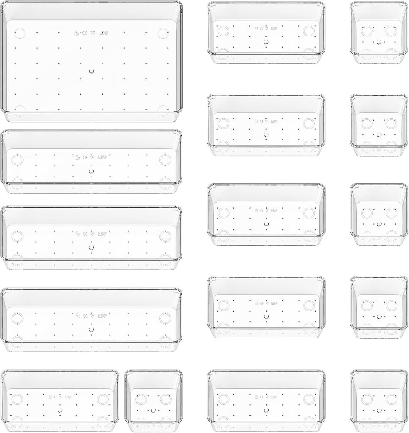 Organizadores de cajones (set) (Amazon)