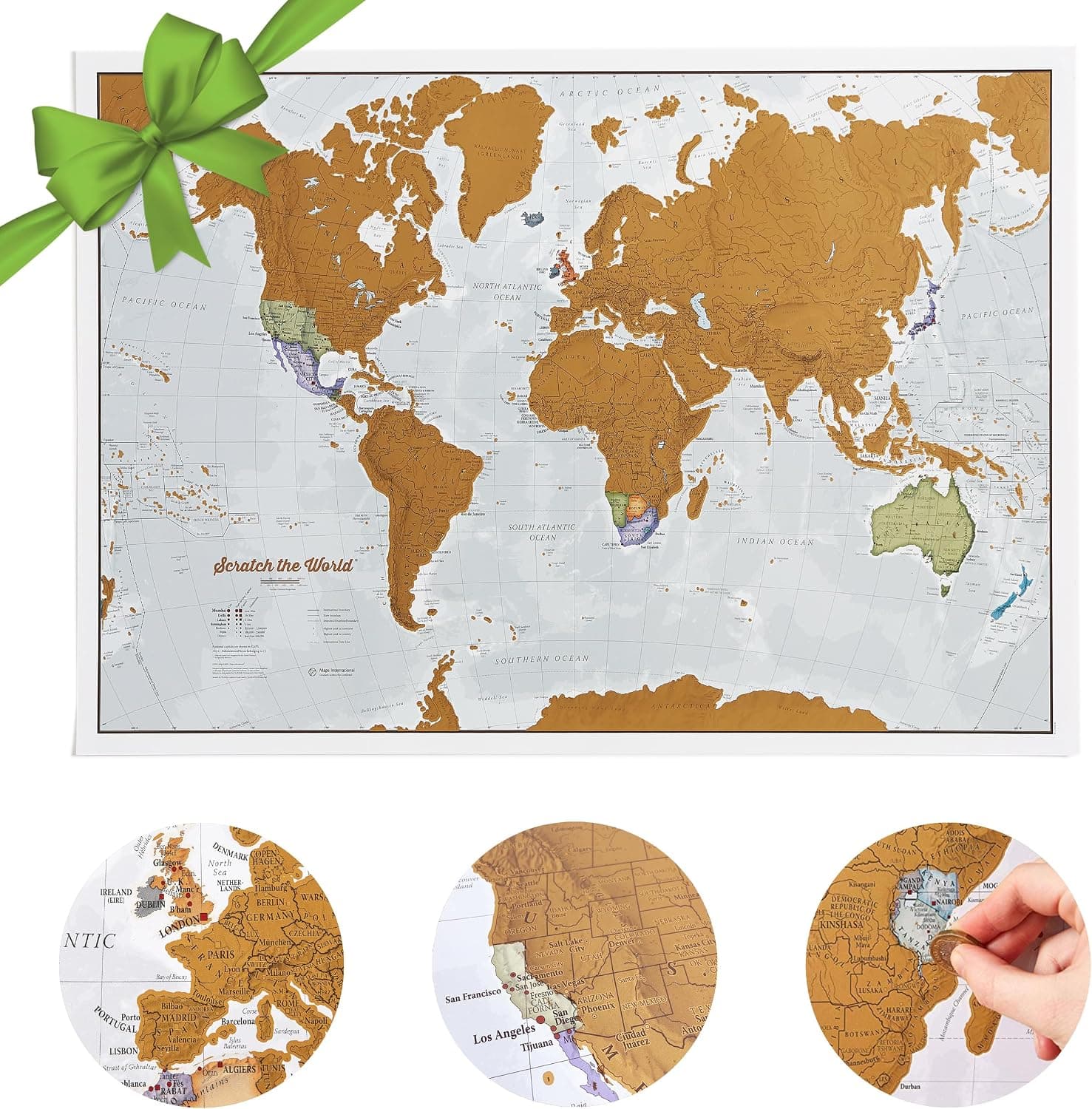 Mapa rasca de viajes (Amazon)